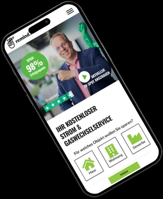 Client: Remind.me / Berlin,Project: Website design,Date: October 2021 