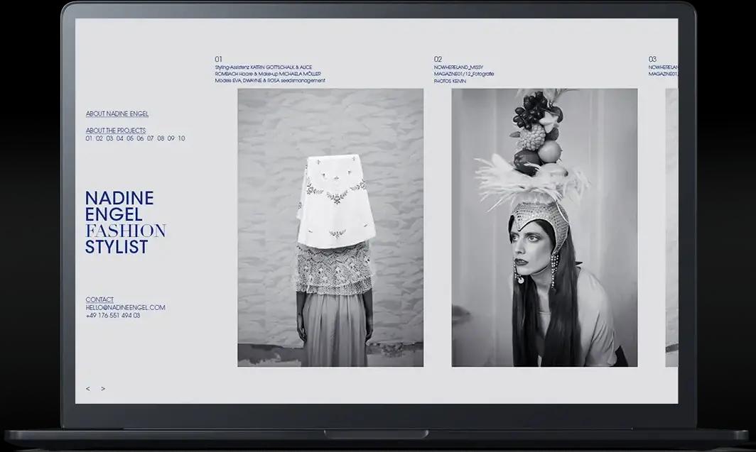 Client: Nadine Engel / Berlin,Project: Webseite concept & design,Date: March 2020 