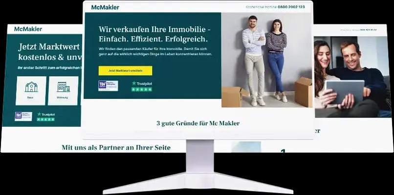 Client: Mc Makler / Berlin,Project: Website / Landing page,Date: July 2022 